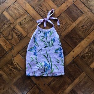 NWOT Urban Outfitters Lavender Tie Crop Top